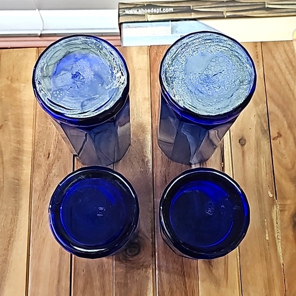 Set of 4 Glasses - Color Blue - Picture 5 of 7
